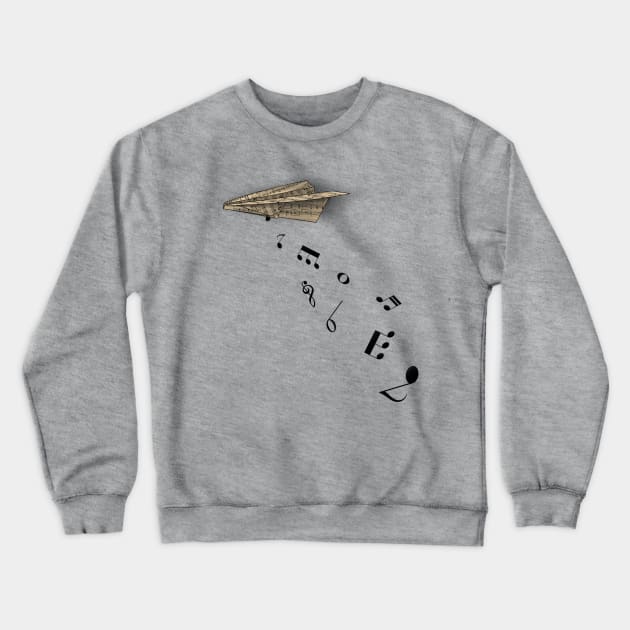 Musical Attack Crewneck Sweatshirt by opippi